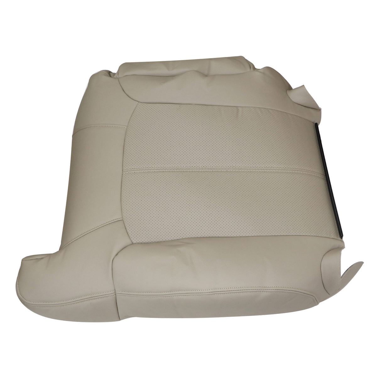 Passenger Top Perforated Leather Seat Cover Tan For 2002 Cadillac Escalade