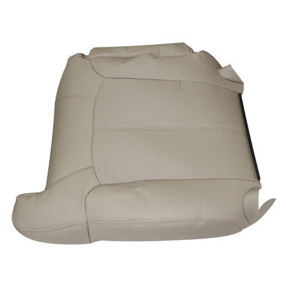 Passenger Top Perforated Leather Seat Cover Tan For 2002 Cadillac Escalade