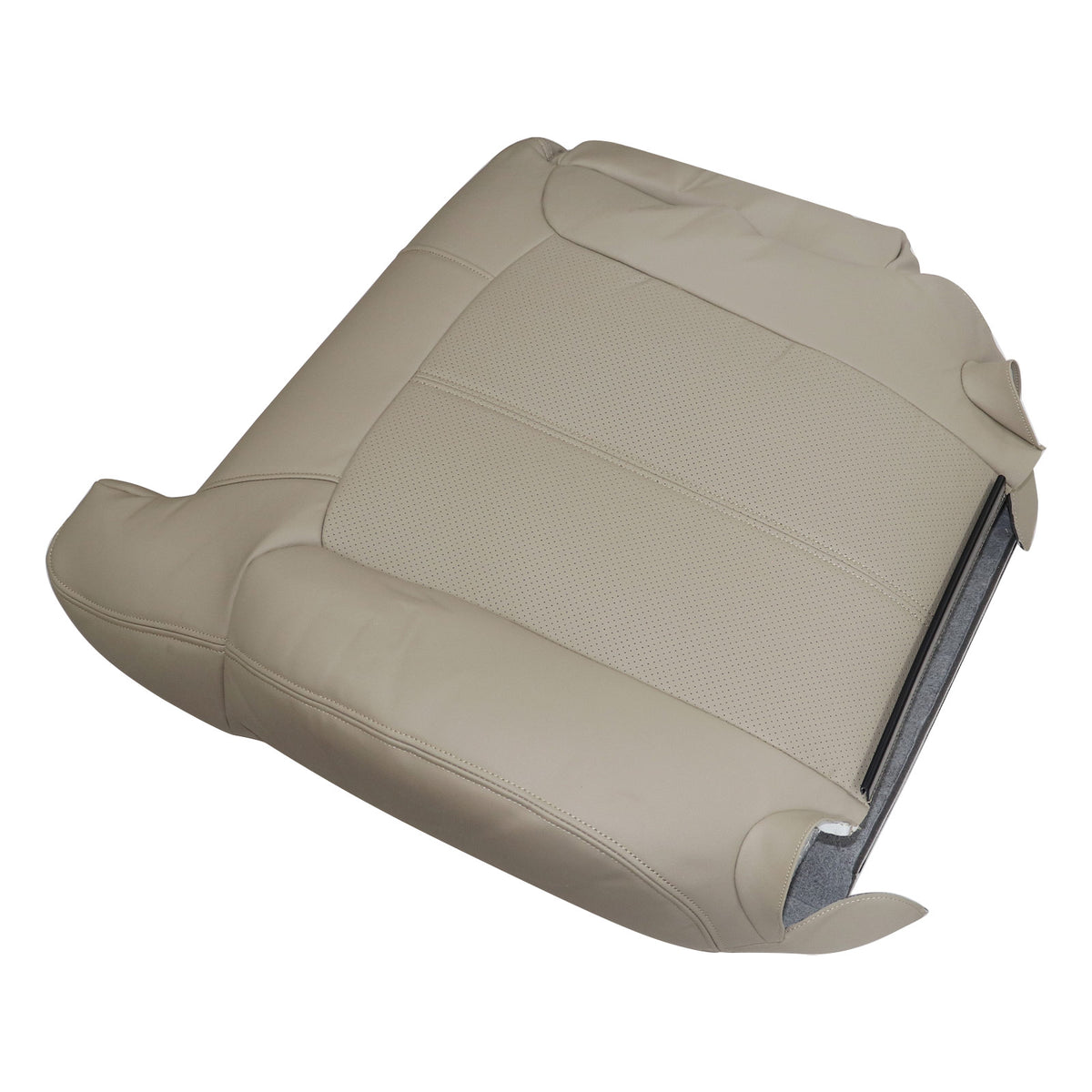Passenger Top Perforated Leather Seat Cover Tan For 2002 Cadillac Escalade