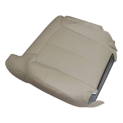 Passenger Top Perforated Leather Seat Cover Tan For 2002 Cadillac Escalade