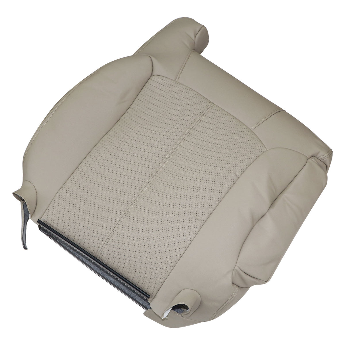 Passenger Top Perforated Leather Seat Cover Tan For 2002 Cadillac Escalade