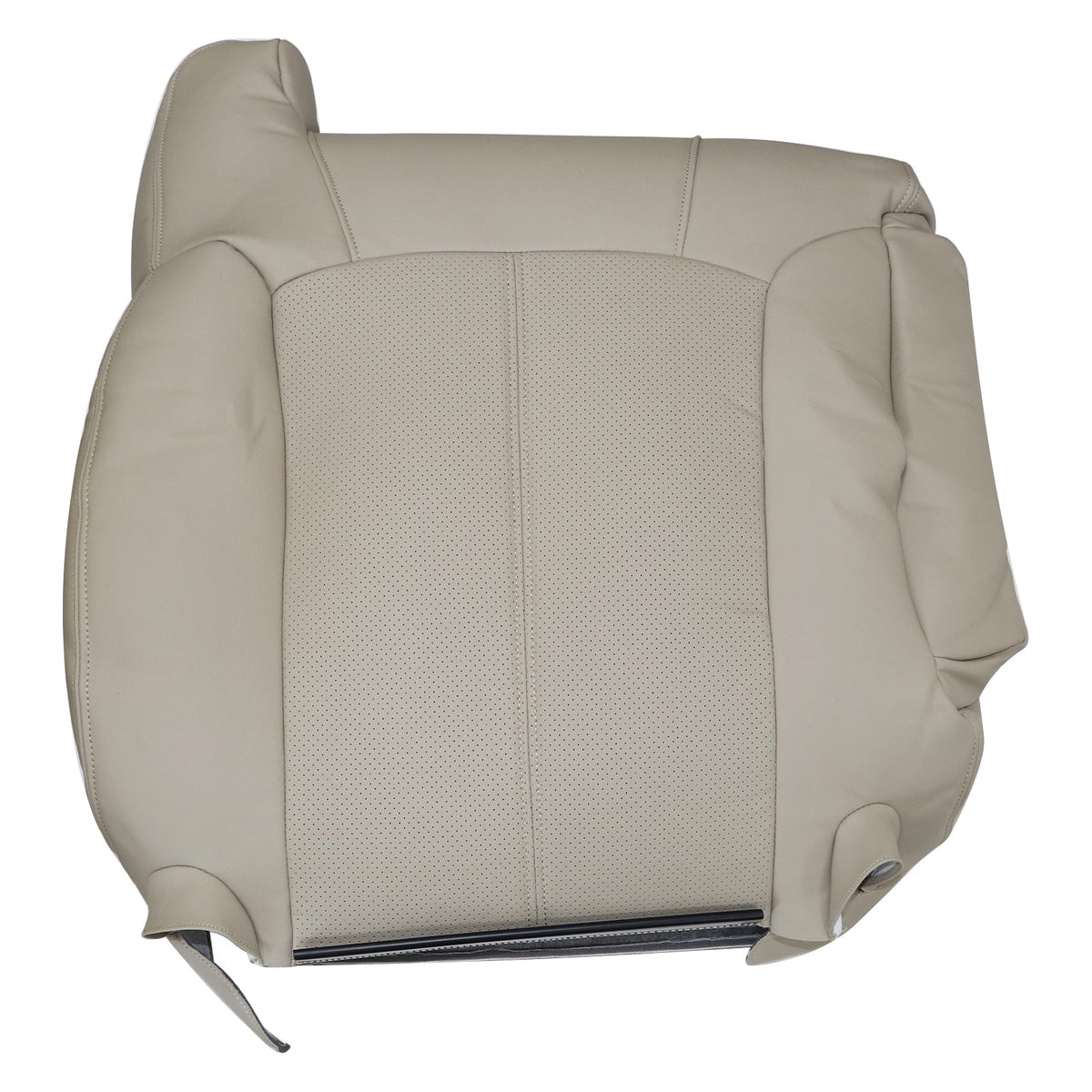 Passenger Top Perforated Leather Seat Cover Tan For 2002 Cadillac Escalade