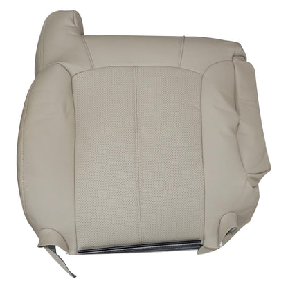 Passenger Top Perforated Leather Seat Cover Tan For 2002 Cadillac Escalade