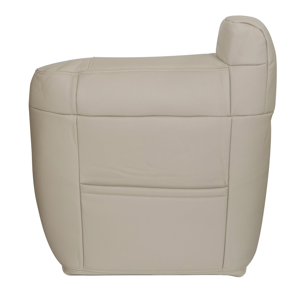 Passenger Top Perforated Leather Seat Cover Tan For 2002 Cadillac Escalade