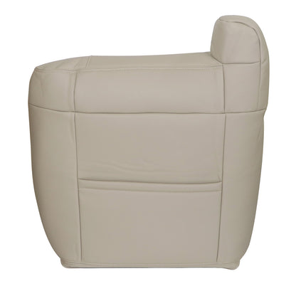 Passenger Top Perforated Leather Seat Cover Tan For 2002 Cadillac Escalade