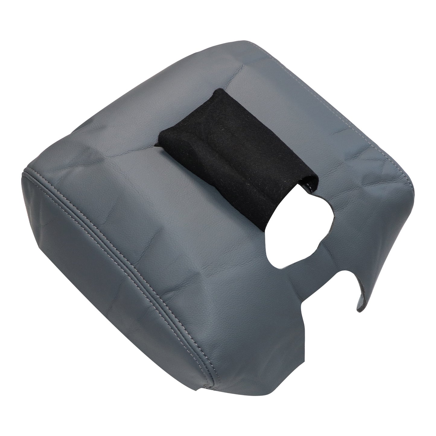 Leather Center Console Lid Armrest Cover For Silverado Sierra 14-18 Dark Gray US