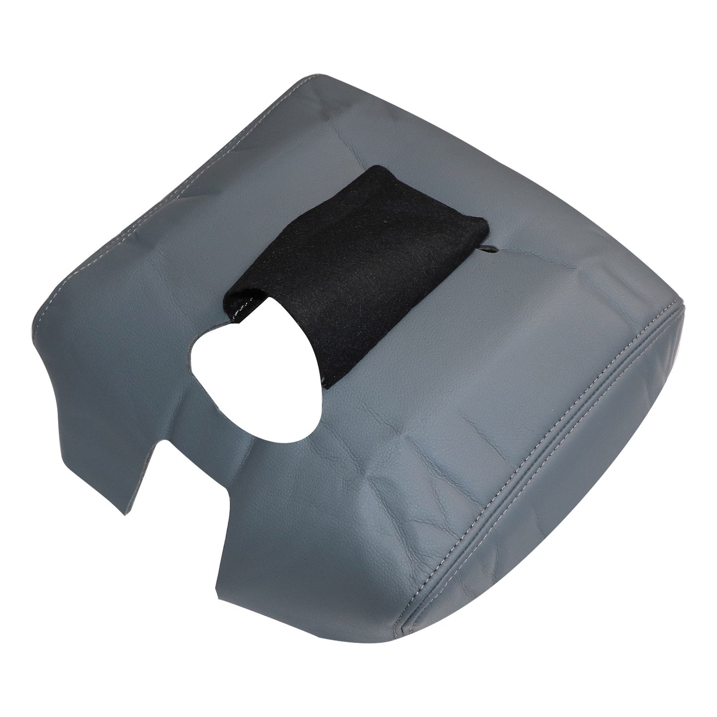 Leather Center Console Lid Armrest Cover For Silverado Sierra 14-18 Dark Gray US