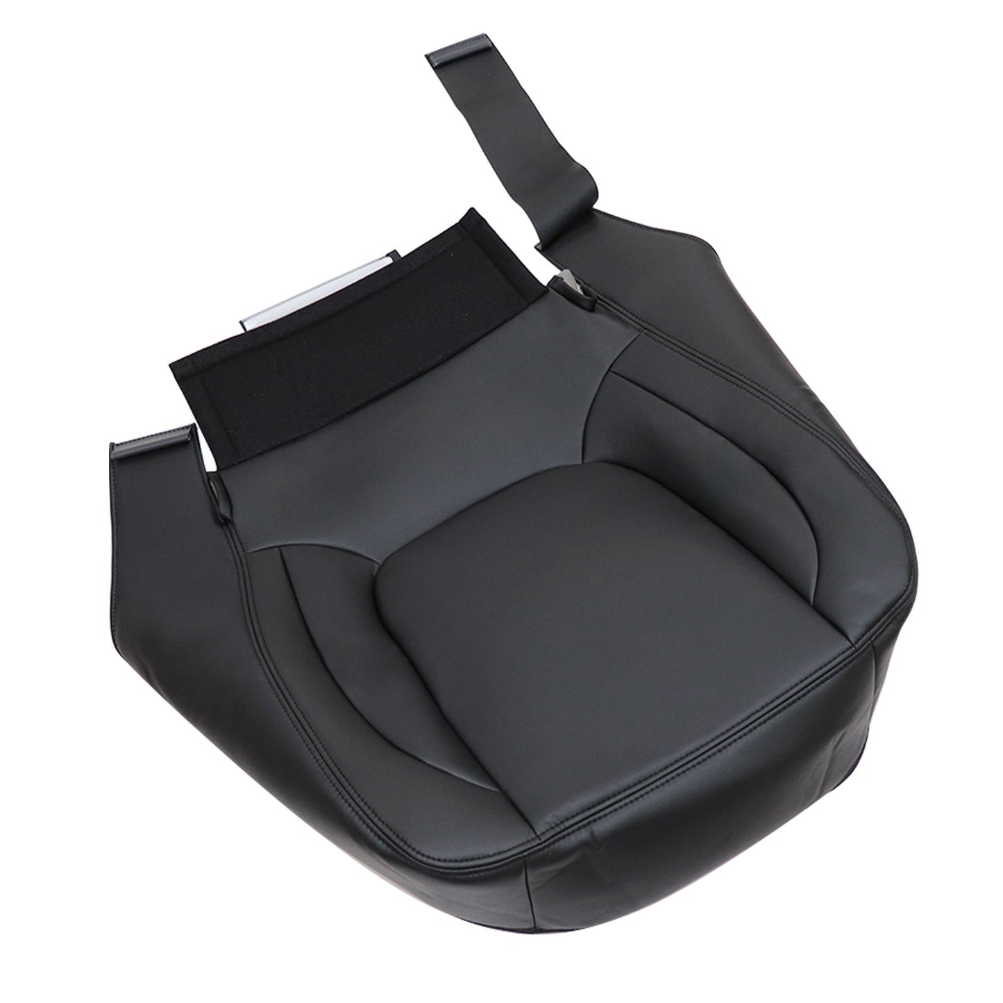 2004 2005 Fit For Dodge Ram Laramie Front Driver Bottom Leather Seat Cover Black