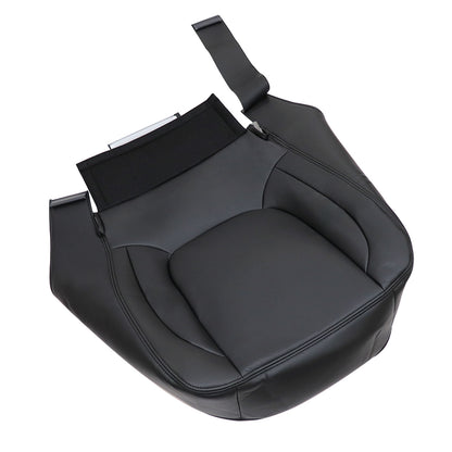 2004 2005 Fit For Dodge Ram Laramie Front Driver Bottom Leather Seat Cover Black