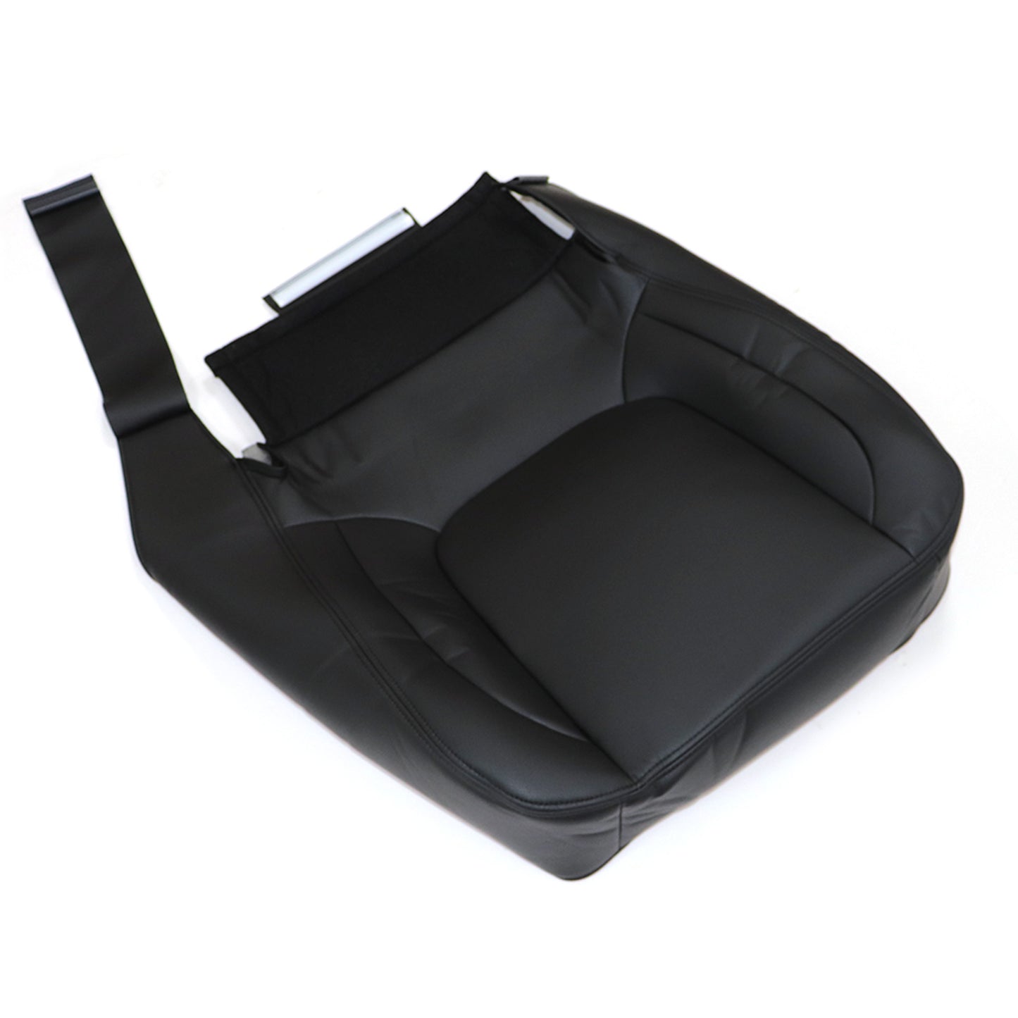 For 2004 2005 Dodge Ram 1500 2500 3500 Passenger Bottom Leather Seat Cover Black