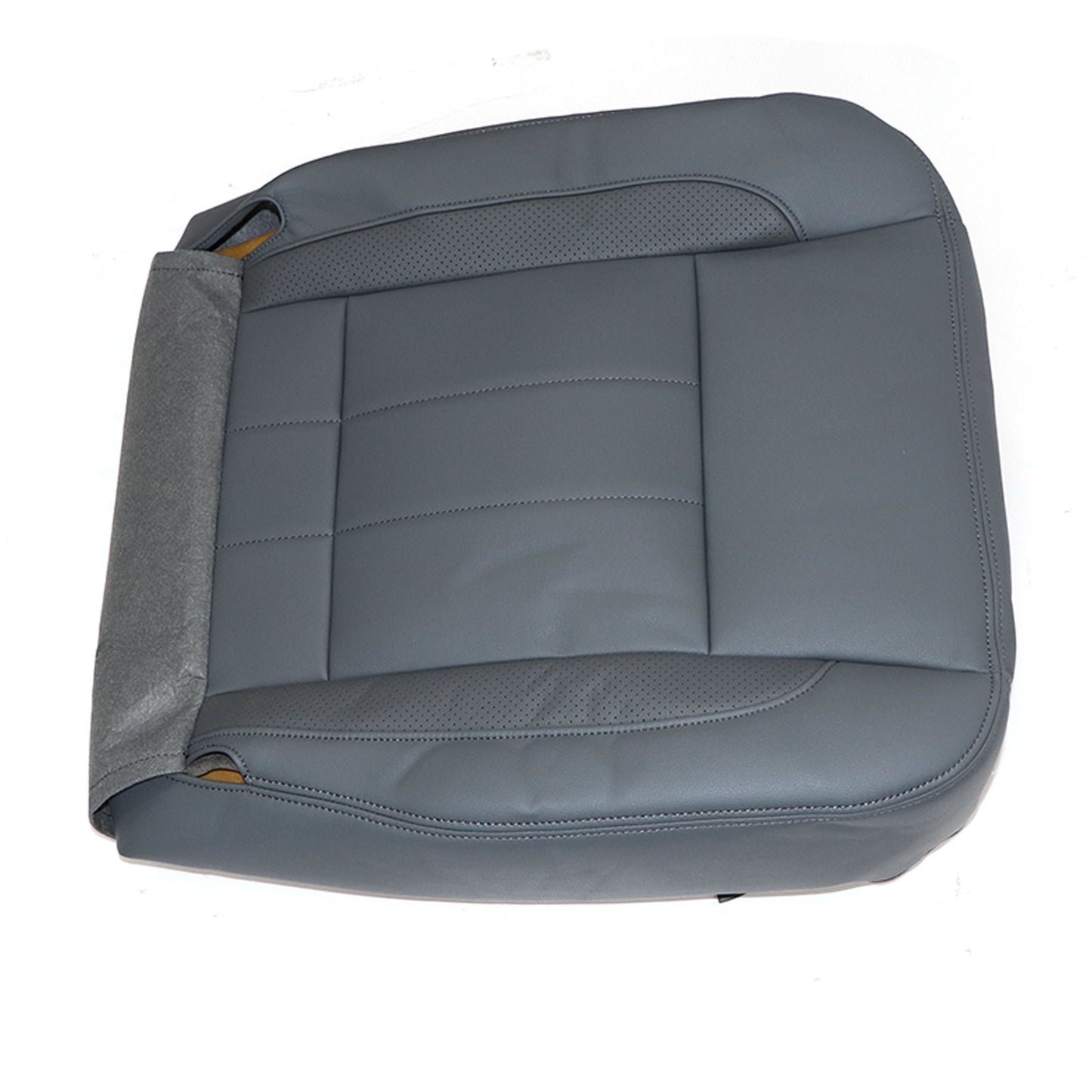 For 2006-09 Dodge Ram 1500 2500 SLT with Leather Seat Cover Driver Bottom Gray
