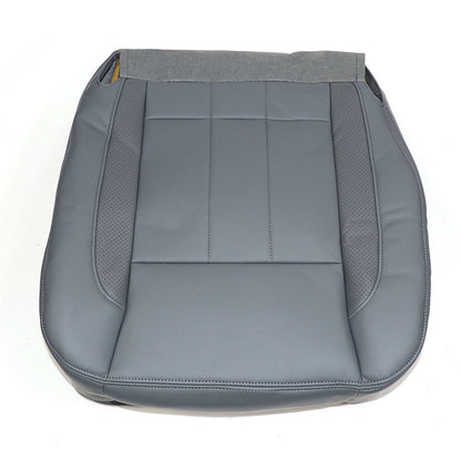 For 2006 07 2008 Dodge Ram 1500 Laramie Passenger Bottom Leather Seat Cover Gray