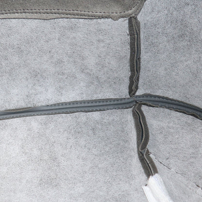 For 2006 07 2008 Dodge Ram 1500 Laramie Passenger Bottom Leather Seat Cover Gray