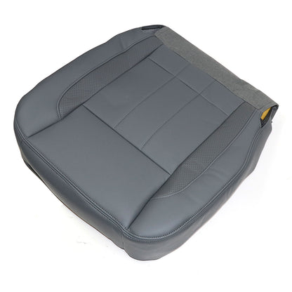 For 2006 07 2008 Dodge Ram 1500 Laramie Passenger Bottom Leather Seat Cover Gray