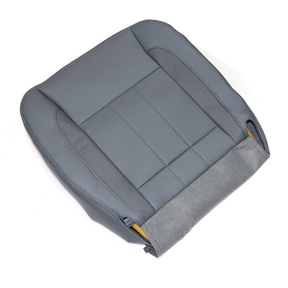 For 2006 07 2008 Dodge Ram 1500 Laramie Passenger Bottom Leather Seat Cover Gray