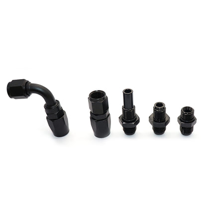 Fit 4L80E 6AN Nylon Steel Braided Line Automatic Transmission Cooler Line Kit