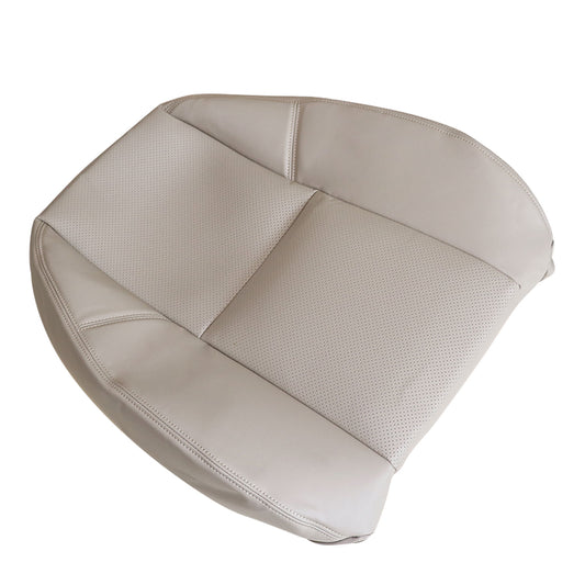 Driver Perforated Top Leather Seat Cover For 2007-2014 Cadillac Escalade Tan