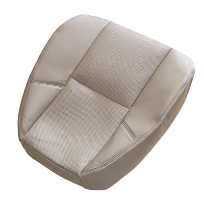 Driver Perforated Top Leather Seat Cover For 2007-2014 Cadillac Escalade Tan