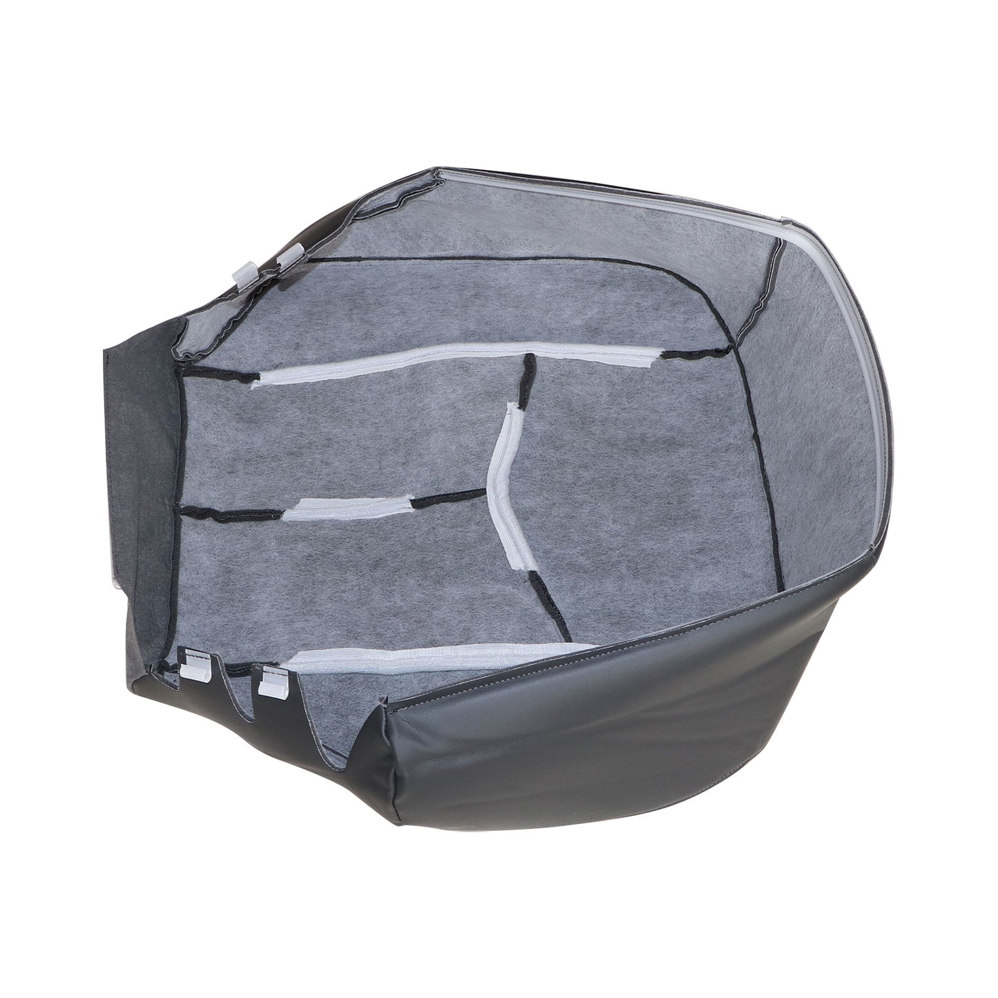 For 2003-2007 Chevy Silverado 1500 2500HD Passenger Bottom Cloth Seat Cover Gray