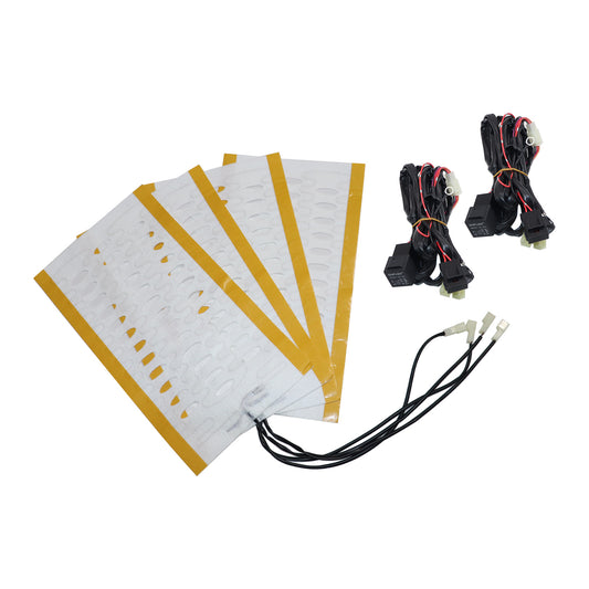 2 seats 12V Universal round switch seat heater,heated seat kit,4 pads