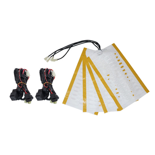 2 seats 12V Universal round switch seat heater,heated seat kit,4 pads