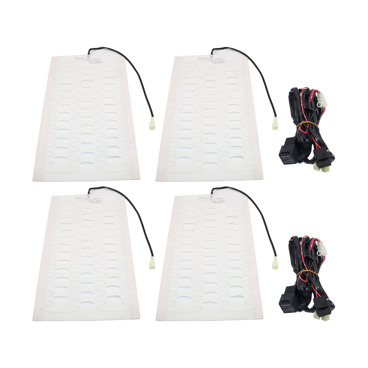 2 seats 12V Universal round switch seat heater,heated seat kit,4 pads