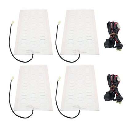 2 seats 12V Universal round switch seat heater,heated seat kit,4 pads