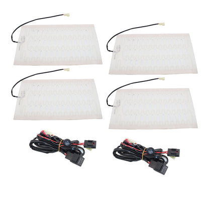 2 seats 12V Universal round switch seat heater,heated seat kit,4 pads