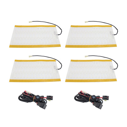 2 seats 12V Universal round switch seat heater,heated seat kit,4 pads