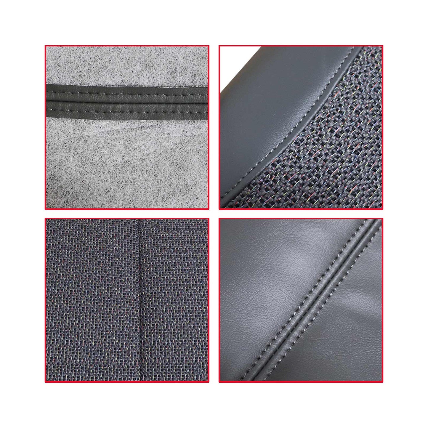 For 2003-07 Chevy Silverado 1500 2500 Passenger Lean Back Cloth Seat Cover Gray