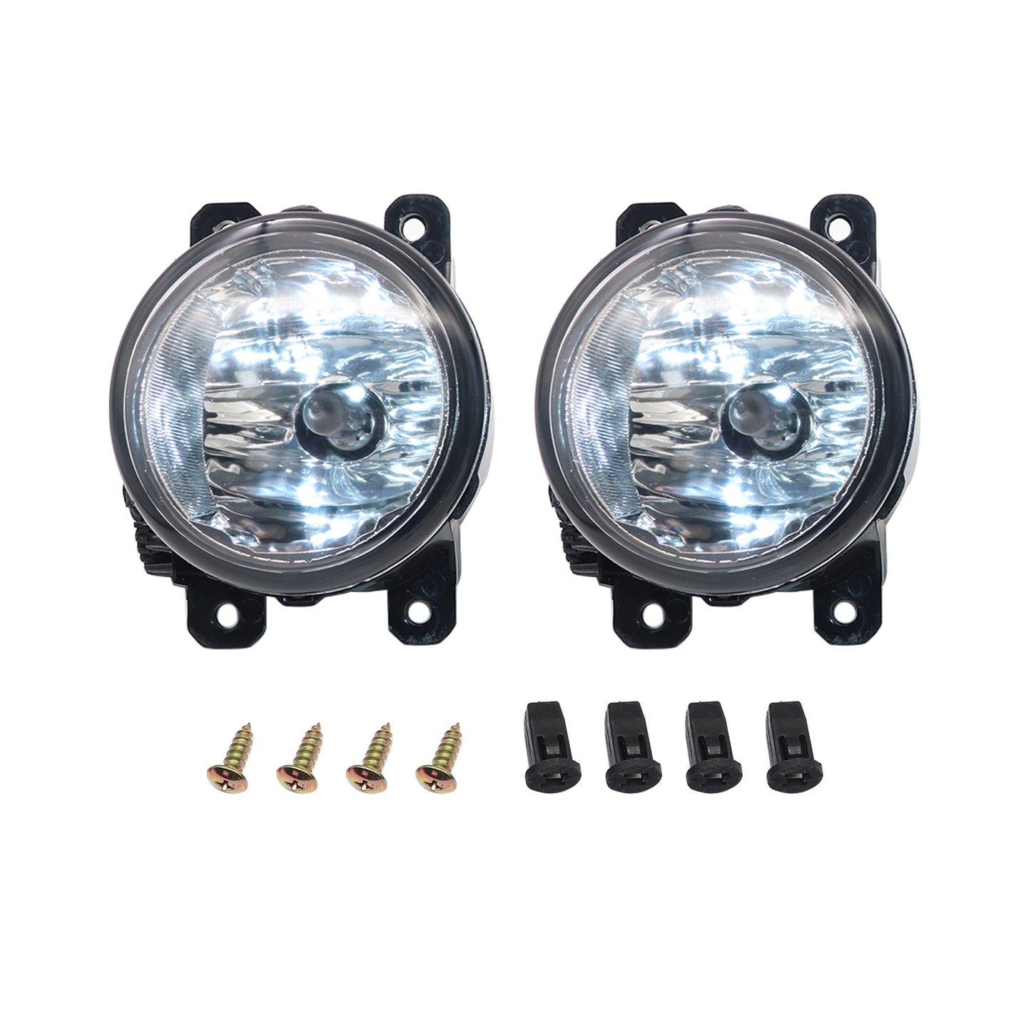 Fits 15-20 Jeep Renegade/19-20 Ram 1500 LH&RH Side Fog Light Lamp Assembly 1Pair