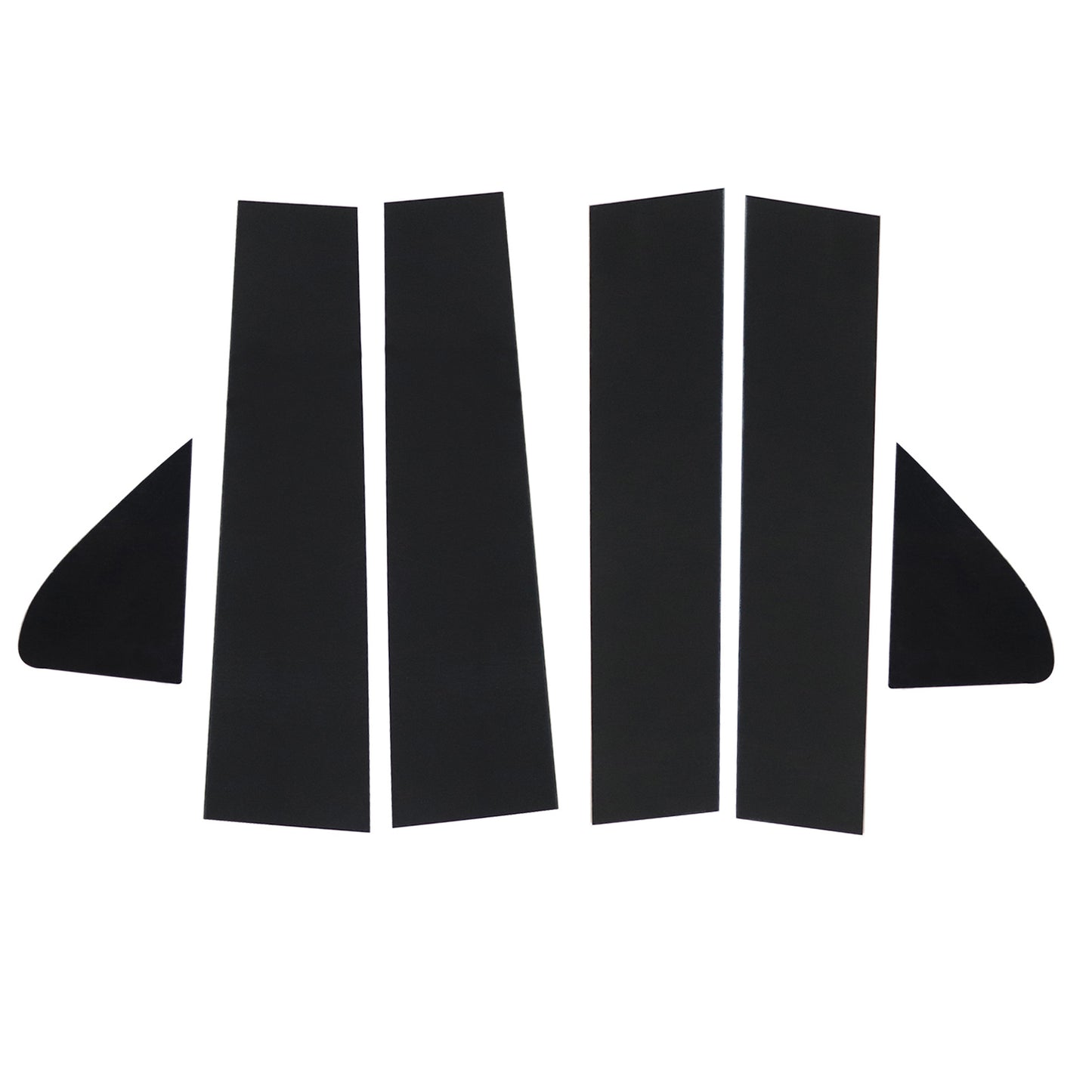For CHEVY Silverado GMC Sierra 1500 2019-22 6X Black Pillar Posts Window Trim