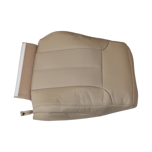 For 11-16 Ford F250 F350 Lariat XL Front Passenger Top Leather Seat Cover Tan