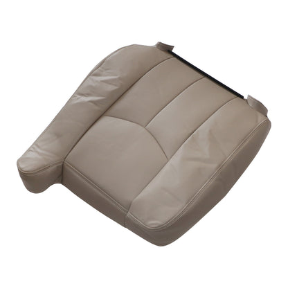 Replacement Driver Top Leather Cover NO Armrest For 2003-2007 GMC Sierra Med Tan