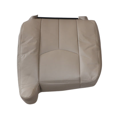 Replacement Driver Top Leather Cover NO Armrest For 2003-2007 GMC Sierra Med Tan