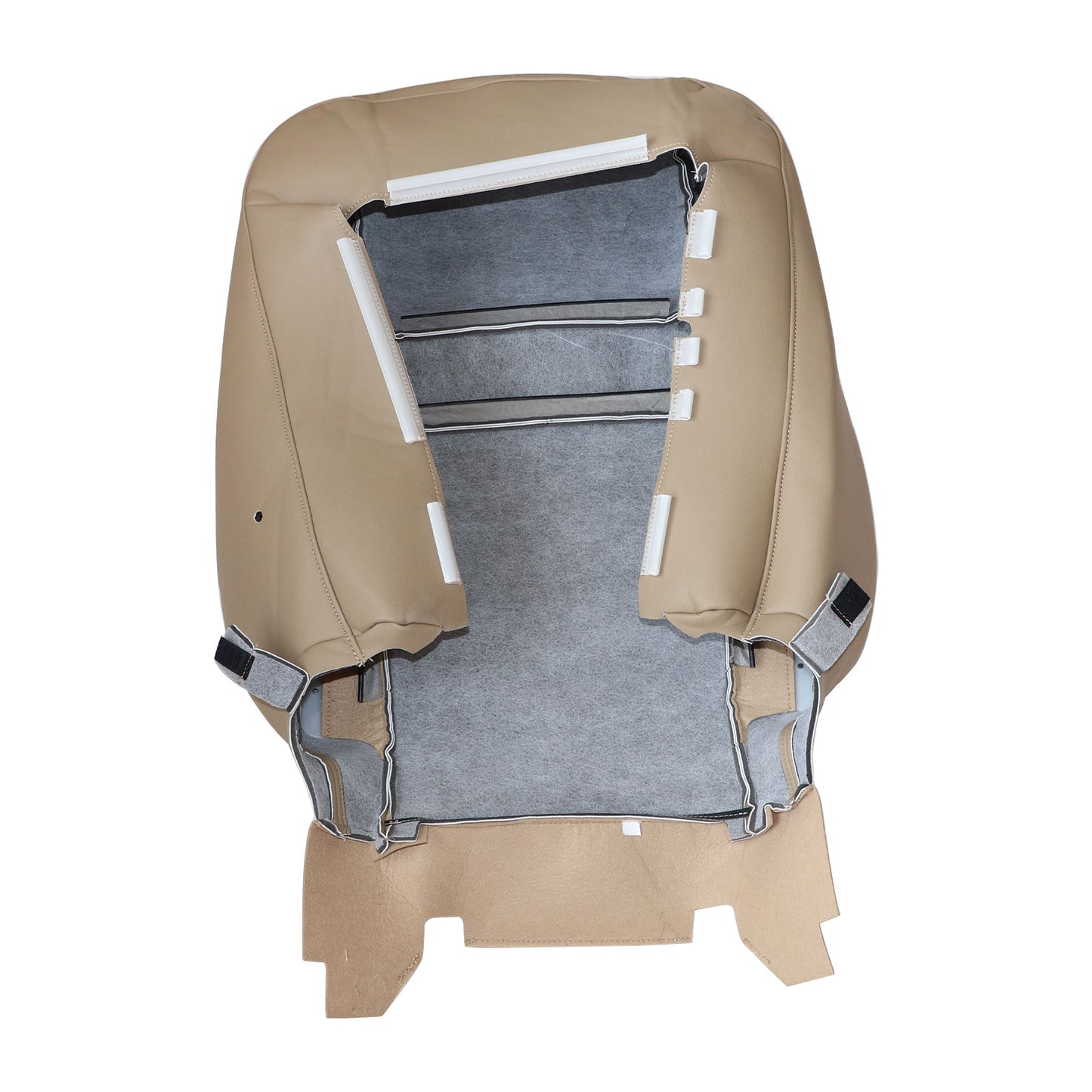 For 2005 2006 Honda Accord 4-Door Leather Passenger Lean Back Seat Cover Tan