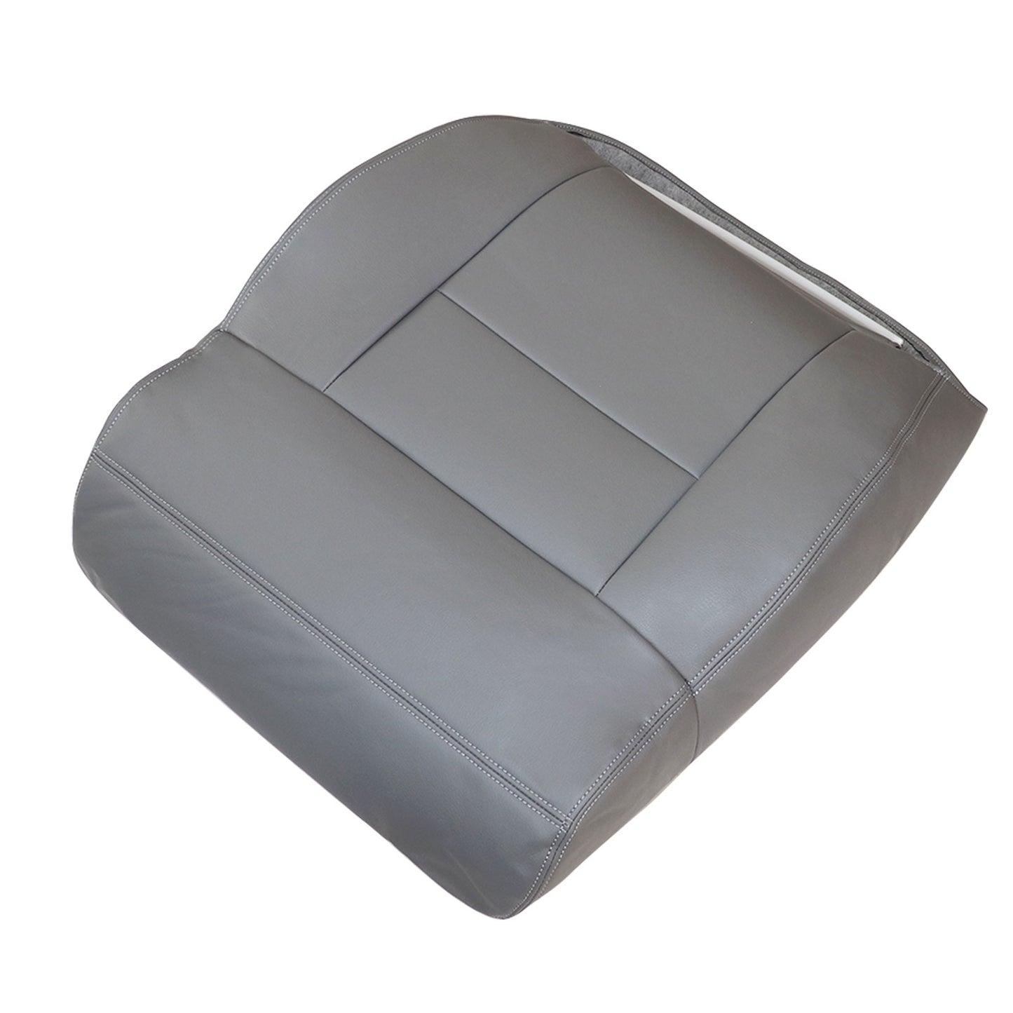 Fits 2004 2005 Ford F-150 Driver Top Lean Back Synthetic Leather Seat Cover Gray