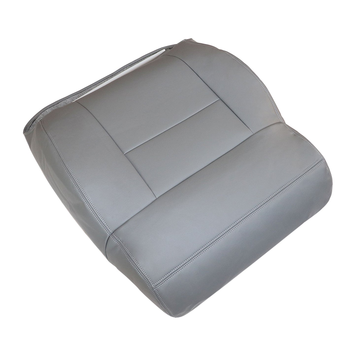 Fits 2004 2005 Ford F-150 Driver Top Lean Back Synthetic Leather Seat Cover Gray