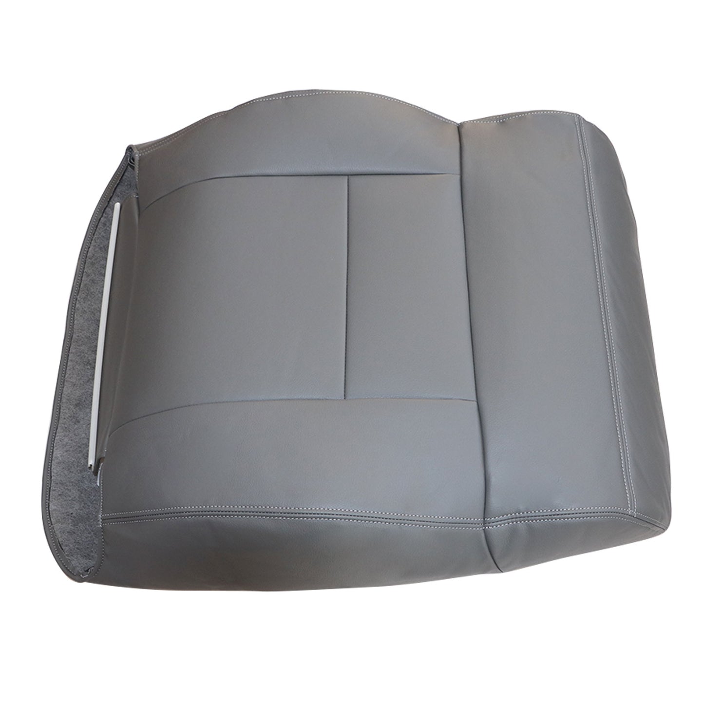 Fits 2004 2005 Ford F-150 Driver Top Lean Back Synthetic Leather Seat Cover Gray