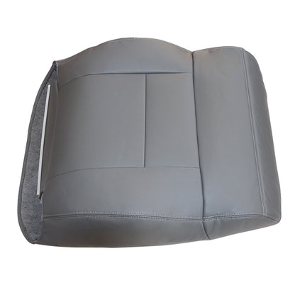 Fits 2004 2005 Ford F-150 Driver Top Lean Back Synthetic Leather Seat Cover Gray