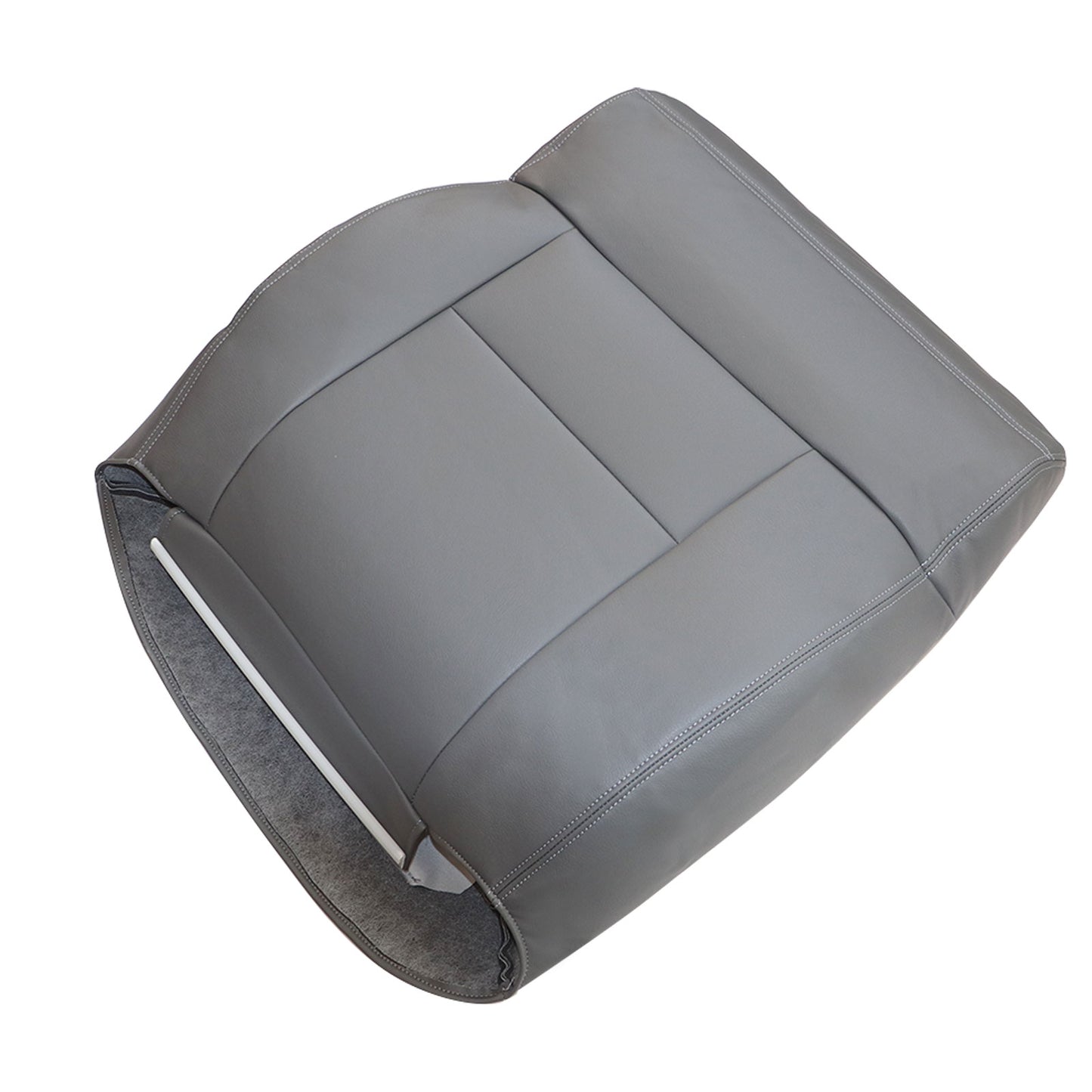 Fits 2004 2005 Ford F-150 Driver Top Lean Back Synthetic Leather Seat Cover Gray