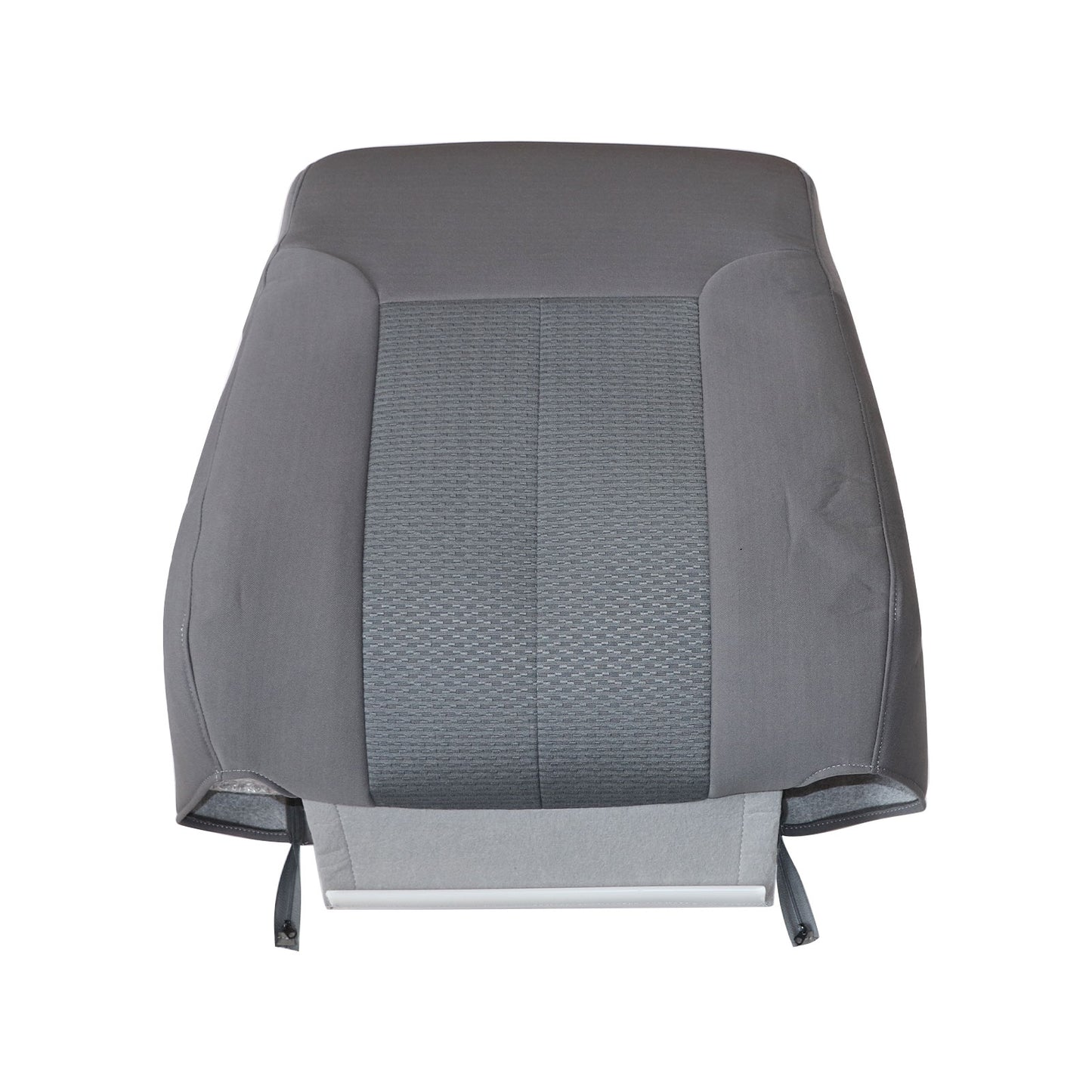 Fit 2011-2014 Ford F150 STX XLT Driver Lean Back Cloth Seat Cover Steel Gray US