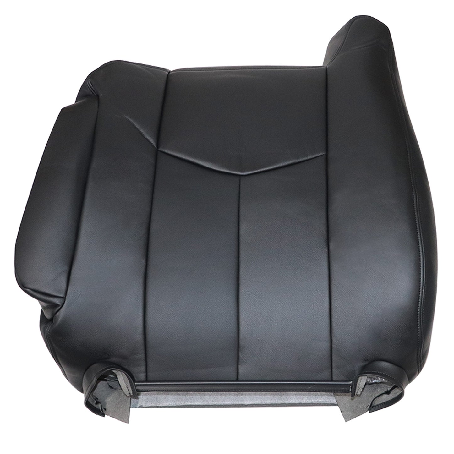 For 2003 2004 2005 2006 Chevy Silverado Driver Top Leather Seat Cover Black