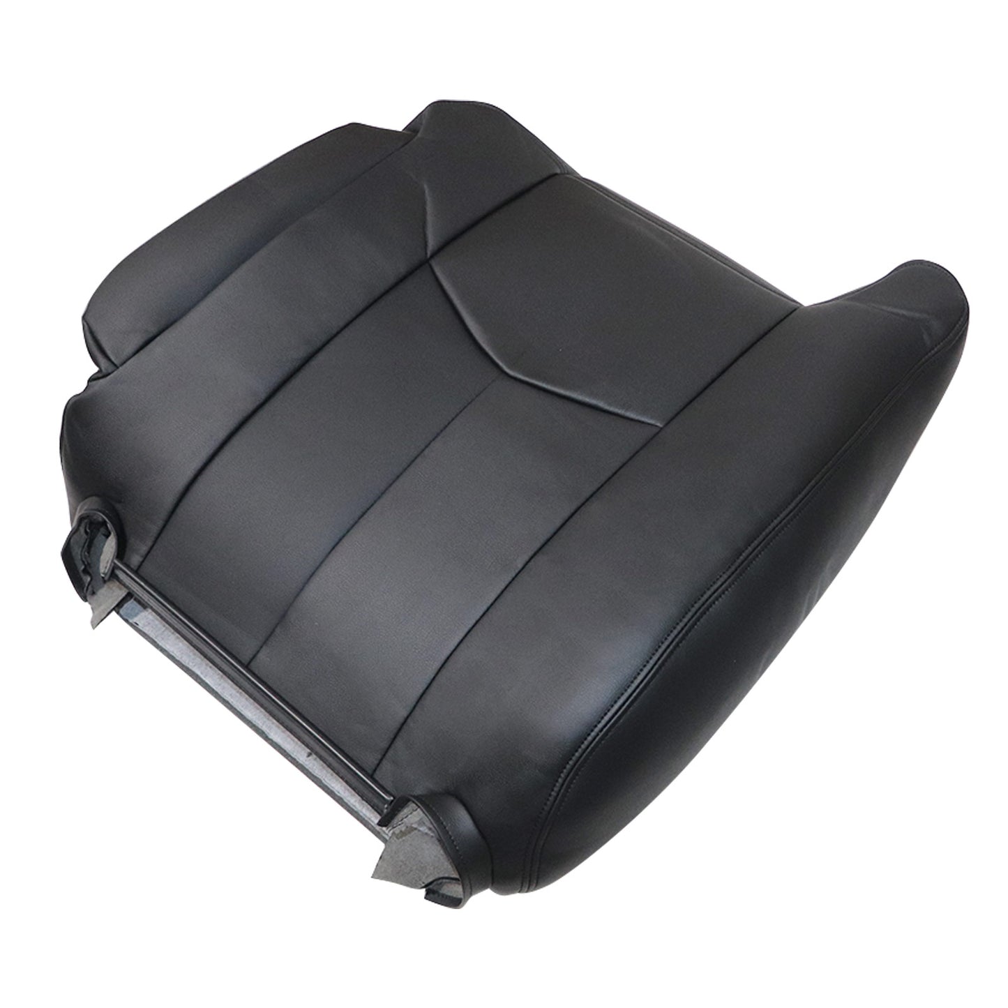 For 2003 2004 2005 2006 Chevy Silverado Driver Top Leather Seat Cover Black