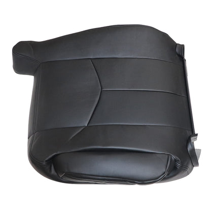 For 2003 2004 2005 2006 Chevy Silverado Driver Top Leather Seat Cover Black