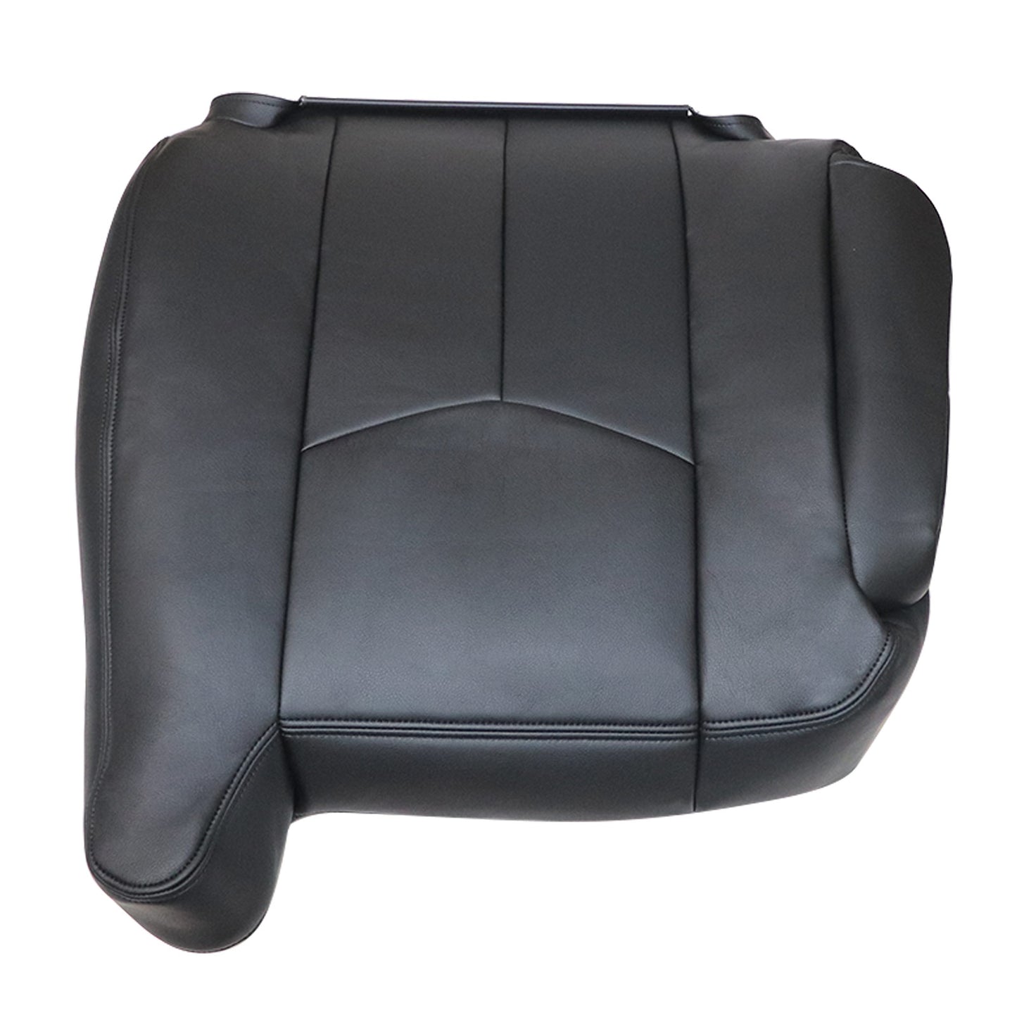 For 2003 2004 2005 2006 Chevy Silverado Driver Top Leather Seat Cover Black