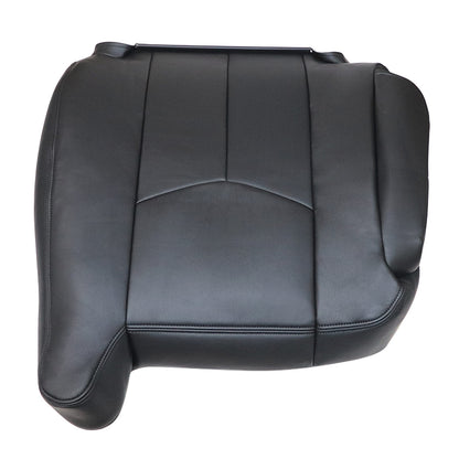 For 2003 2004 2005 2006 Chevy Silverado Driver Top Leather Seat Cover Black