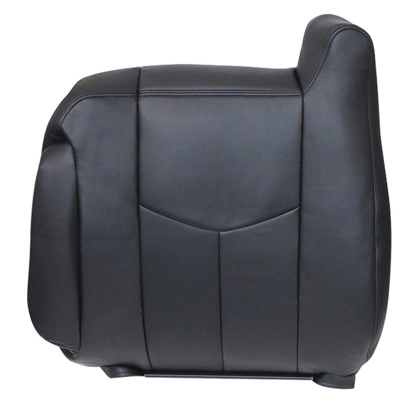 For 2003 2004 2005 2006 Chevy Silverado Driver Top Leather Seat Cover Black