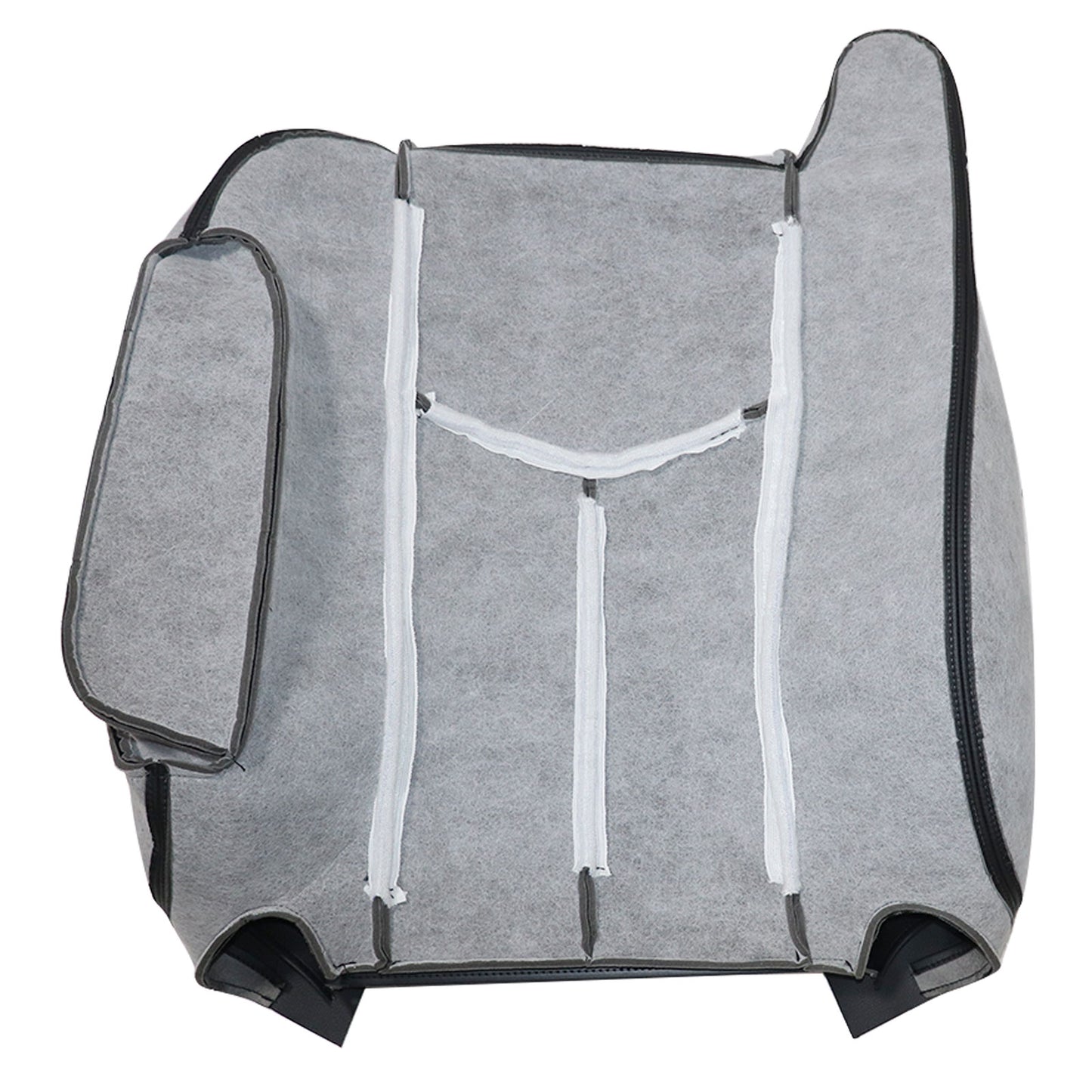 For 2003 2004 2005 2006 Chevy Silverado passenger Back Leather Seat Cover Black
