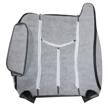 For 2003 2004 2005 2006 Chevy Silverado passenger Back Leather Seat Cover Black